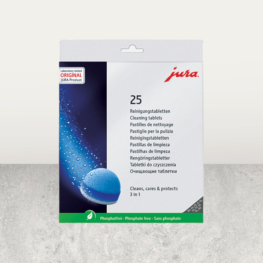 JURA 3 - PHASE CLEANING TABLETS 25 PIECES 25045 $84.50